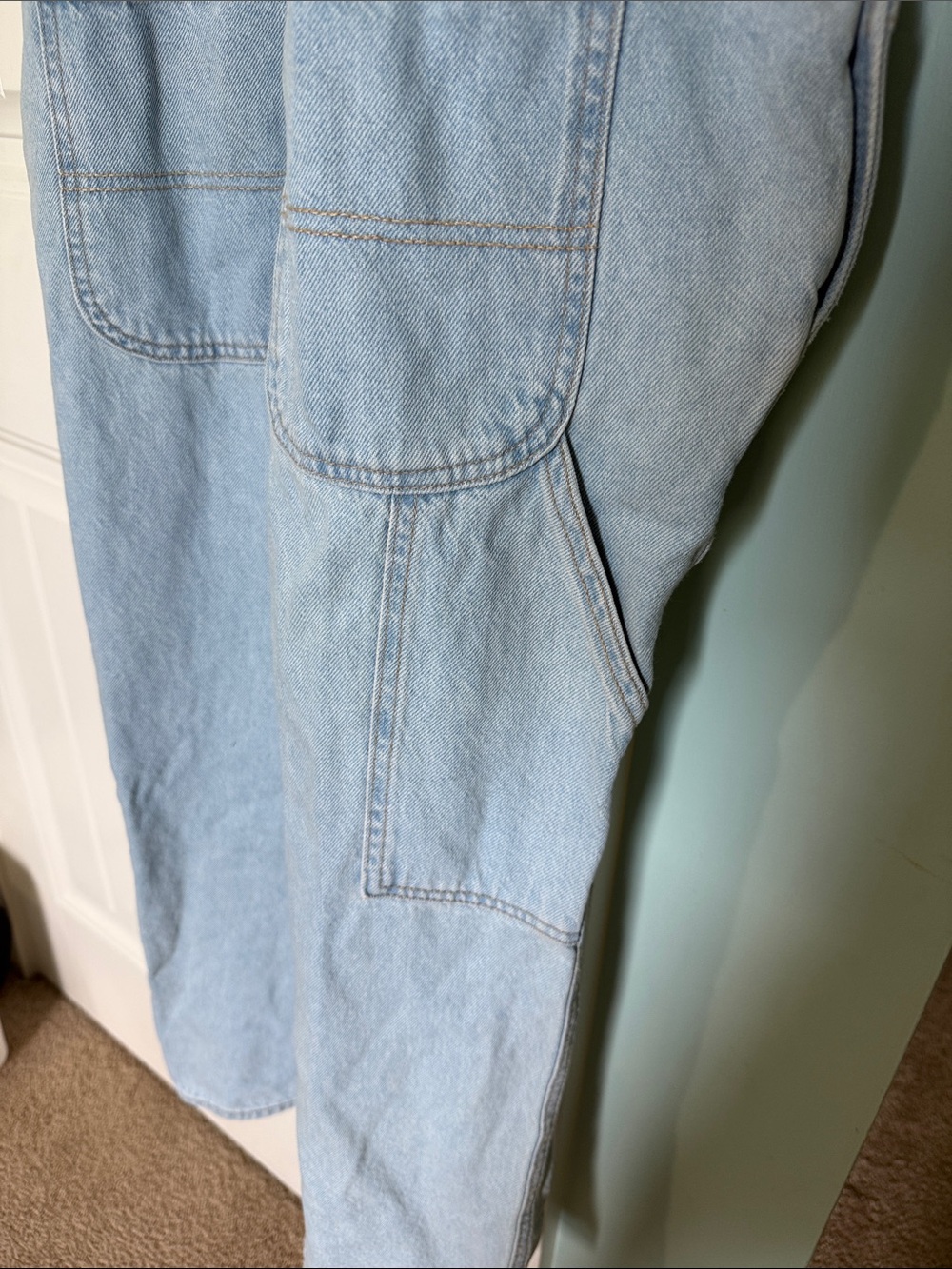 Old Navy Light Blue Denim Overalls Jumpsuit - Picture 5 of 6